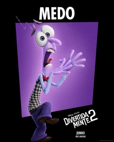 Medo de "Divertida Mente" / Reprodução/Instagram/Disney Studios