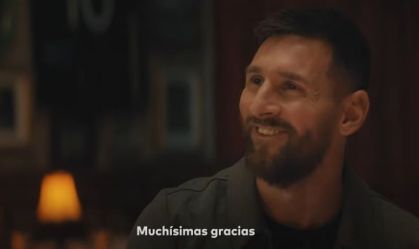 Messi durante campanha da Mastercard, patrocinadora da Copa América