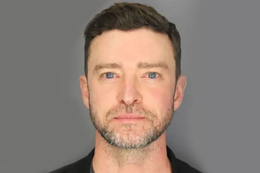 Mugshot de Justin Timberlake preso em Nova York / Sag Harbor Police Department via Getty Images