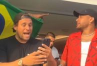 Fora por lesão, Neymar assiste do estádio à estreia da Seleção na Copa América