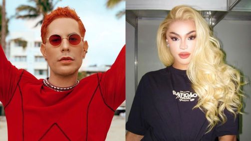 Montagem com fotos de Christian Chávez e Pabllo Vittar