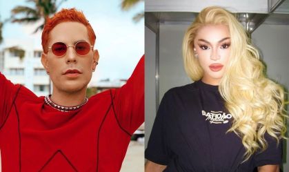 Montagem com fotos de Christian Chávez e Pabllo Vittar