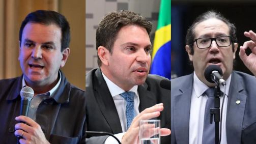 Eduardo Paes, Alexandre Ramagem e Tarcísio Motta