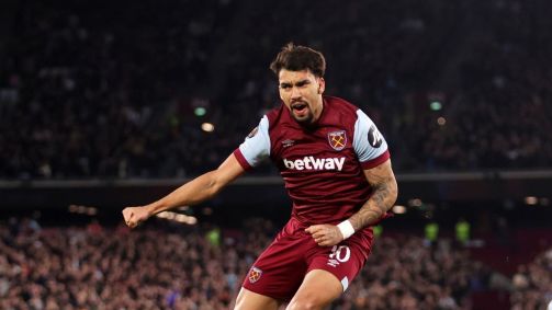 Paquetá comemora gol pelo West Ham