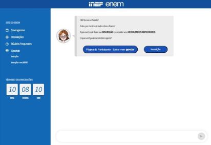 Passo 1: Acesse a Página do Participante e selecione o botão “Inscrição”