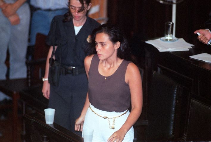 RJ, 16/05/1997. Julgamento de Paula Thomas, então esposa do ator Guilherme de Pádua, no Rio de Janeiro / TASSO MARCELO/ESTADÃO CONTEÚDO/AE/