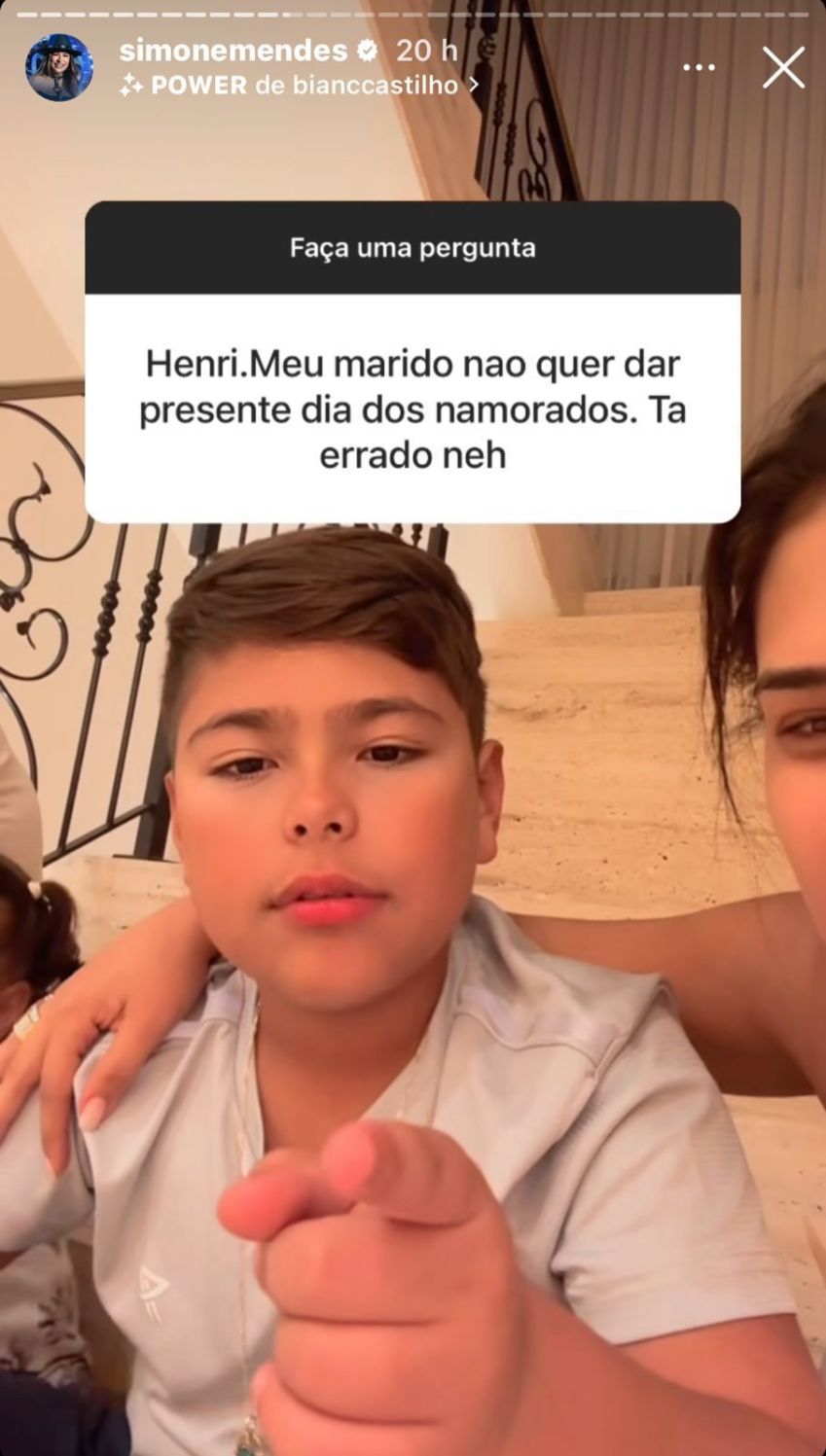 Henry alertou seguidora dizendo que seu marido poderia estar sem dinheiro / Reprodução/Instagram