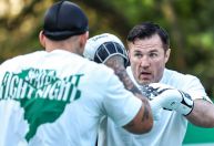 Chael Sonnen realiza treino aberto para luta contra Anderson Silva