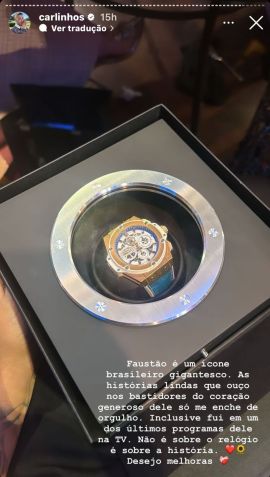 Carlinhos Maia exaltou Faustão como um "ícone brasileiro gigantesco" / Reprodução/Instagram