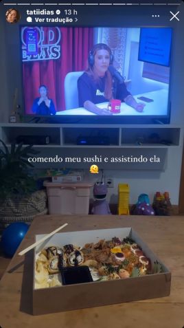Influenciadora assiste participação de Lauana em podcast / Instagram/Tati Dias