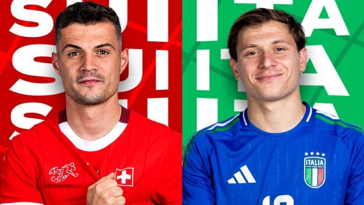 Suíça e Itália disputam vaga nas quartas de final da Eurocopa 2024