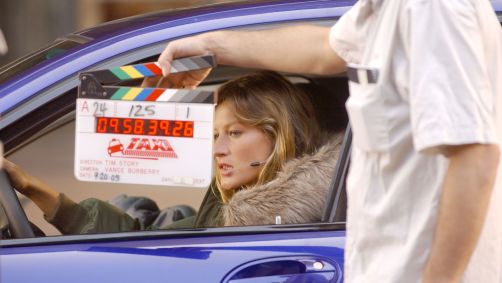 Gisele Bundchen esteve no elenco de "Táxi" e gravou cenas para o longa em Nova York