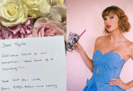 Taylor Swift recebe flores do U2 ao chegar na Irlanda para a 