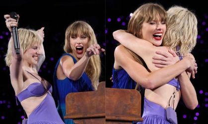Taylor Swift recebe Hayley Williams em show e declara: "Eu te amo tanto"