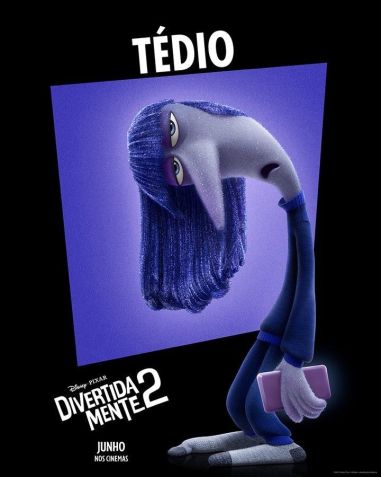 Tédio de "Divertida Mente" / Reprodução/Instagram/Disney Studios