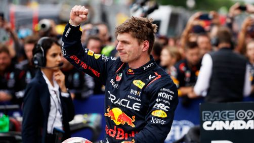 Verstappen comemora vitória no GP do Canadá