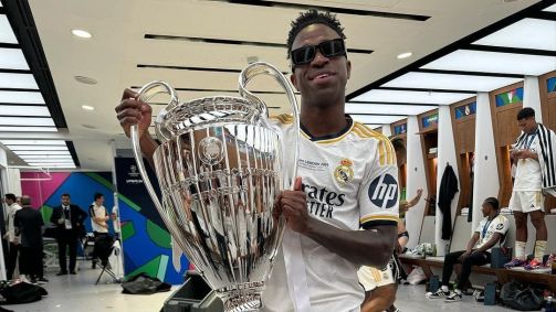 Vinicius Júnior conquistou a Champions League duas vezes pelo Real Madrid