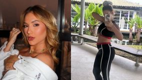 Montagem com uma selfie de Virginia Fonseca e uma foto no espelho da influenciadora