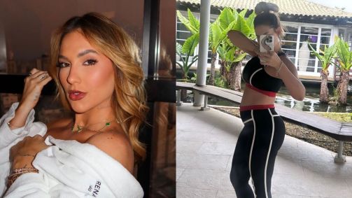 Montagem com uma selfie de Virginia Fonseca e uma foto no espelho da influenciadora