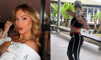 Montagem com uma selfie de Virginia Fonseca e uma foto no espelho da influenciadora