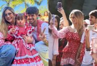 Zé Felipe viaja mais de 1.800 km para prestigiar 1ª quadrilha de Maria Alice