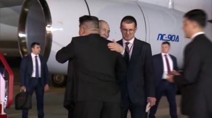 Vladimir Putin encontra Kim Jong-un na Coreia do Norte