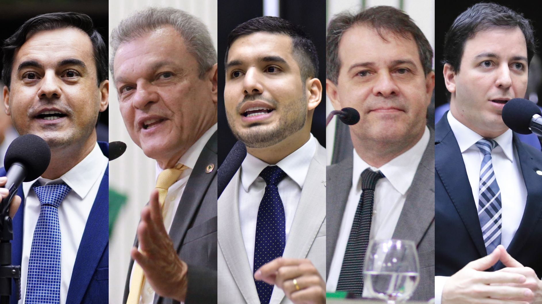 Capitão Wagner, José Sarto, André Fernandes, Evandro Leitão e Célio Studart