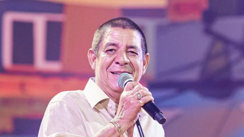 Zeca Pagodinho na gravação do show que comemora seus 40 anos de carreira
