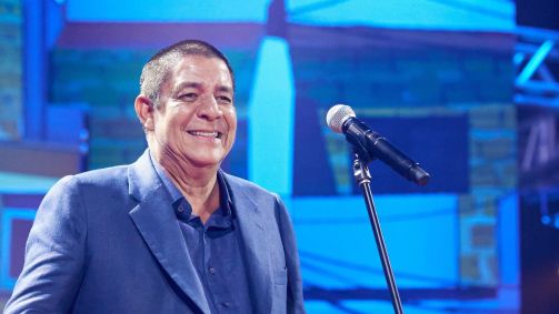 Zeca Pagodinho na gravação do show que comemora seus 40 anos de carreira