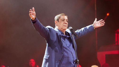 Zeca Pagodinho na gravação do show que comemora seus 40 anos de carreira
