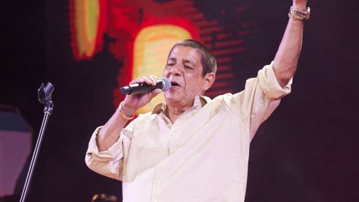 Zeca Pagodinho na gravação do show que comemora seus 40 anos de carreira