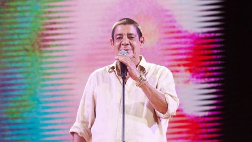 Zeca Pagodinho na gravação do show que comemora seus 40 anos de carreira