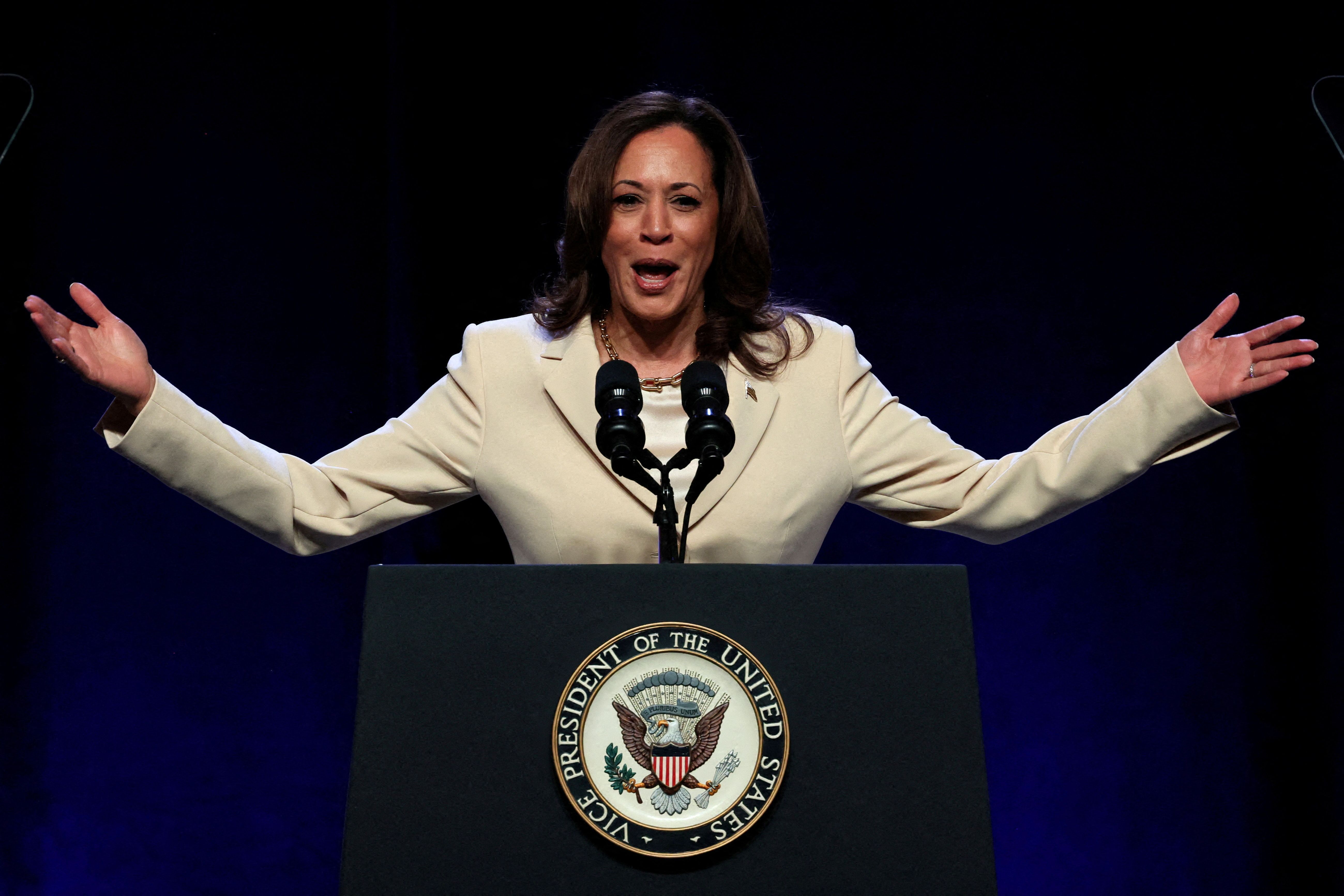 Vice-presidente dos EUA Kamala Harris em Nova York