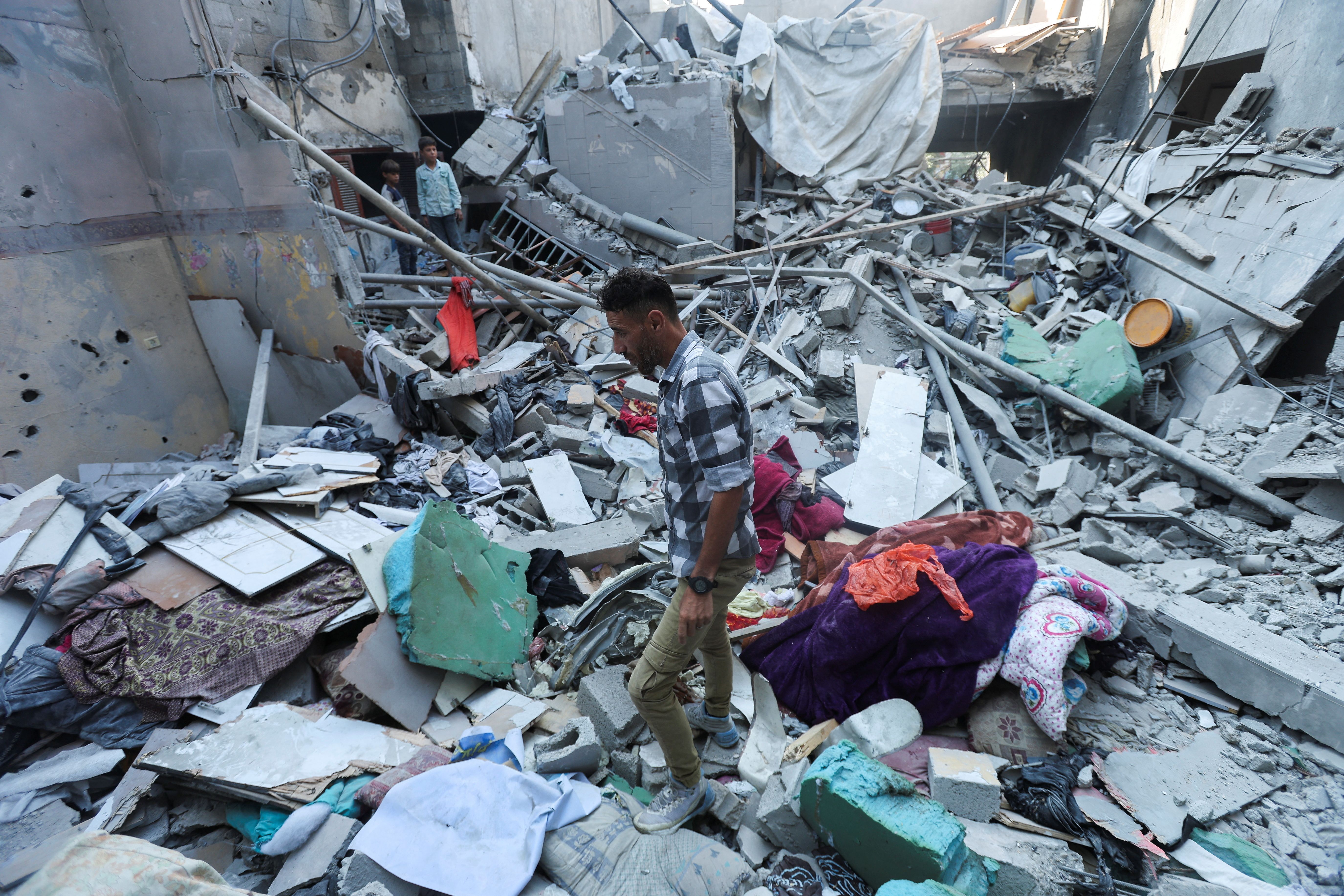 Ataque israelense no centro de Gaza