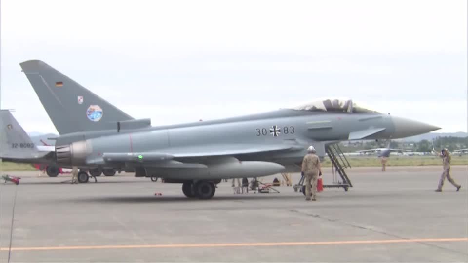 Caça alemão participa de exercício em conjunto das forças aéreas da Espanha e do Japão