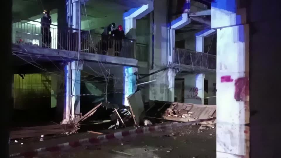 Desabamento em Nápoles, na Itália