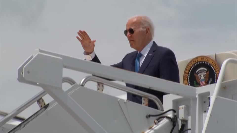 Biden says he feels 'well' in first public appearance since ending campaign