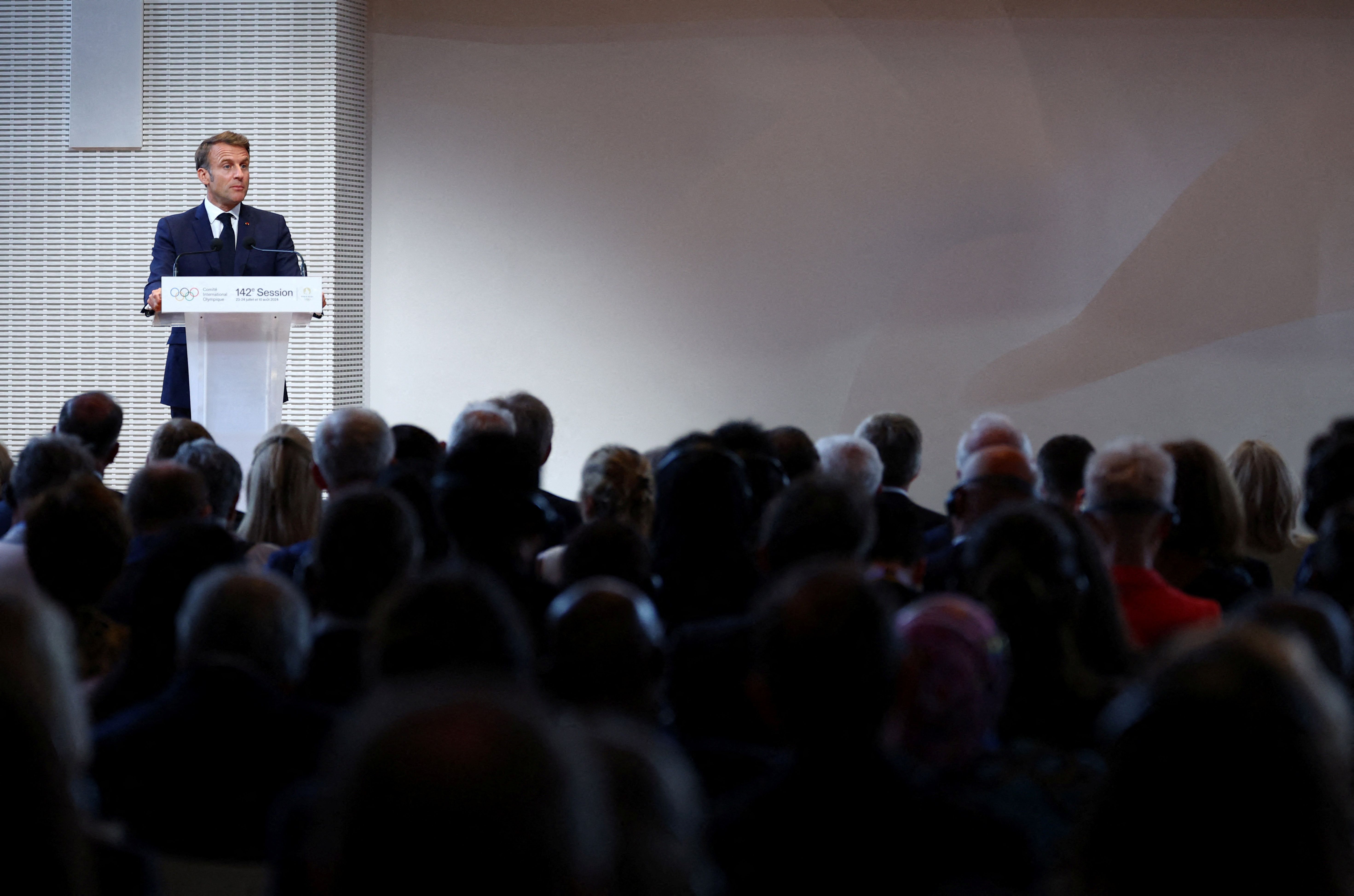 Presidente francês, Emmanuel Macron