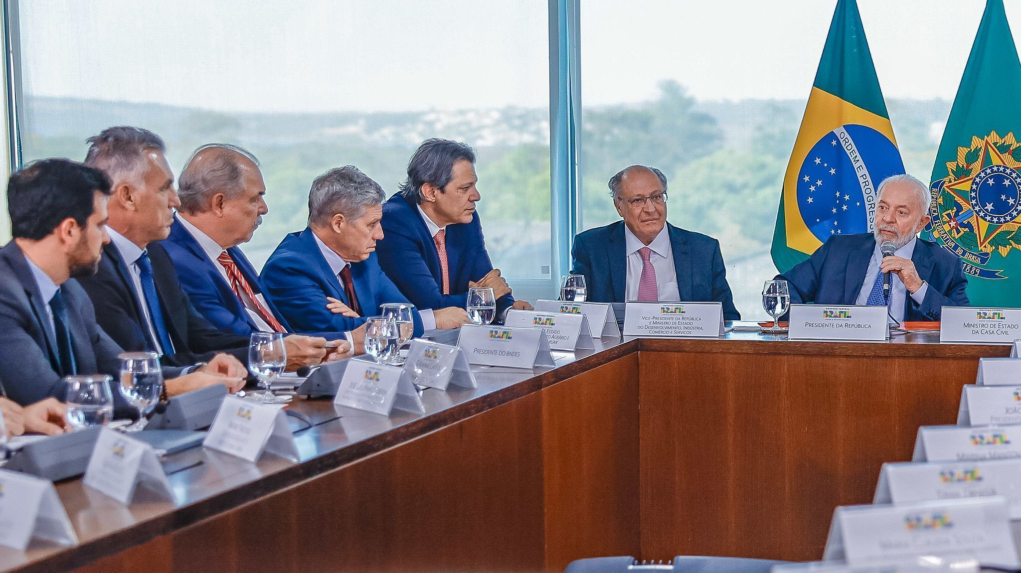 Presidente da República, Luiz Inácio Lula da Silva, durante reunião no Palácio do Planalto, em Brasília, 16 de julho de 2024