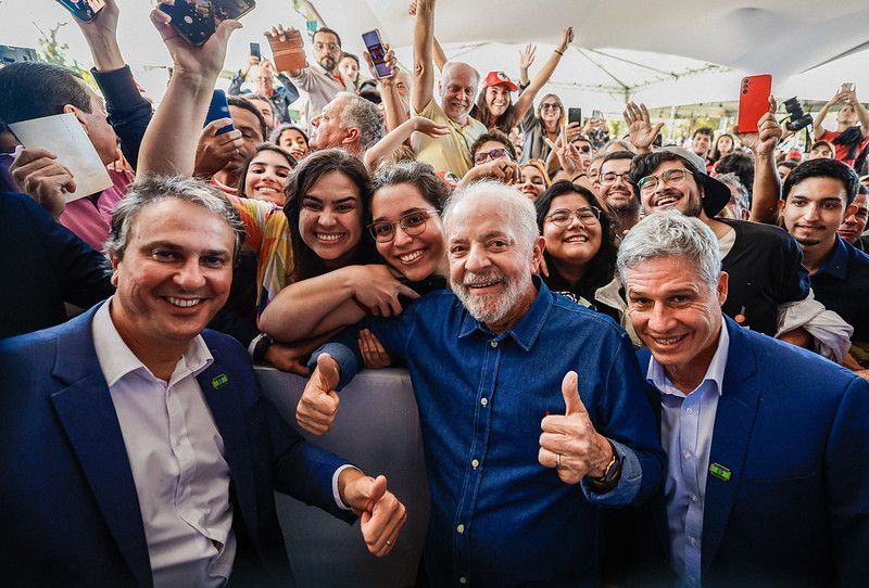 Presidente da República, Luiz Inácio Lula da Silva, durante a cerimônia de celebração dos 10 anos de atividades do Campus Lagoa do Sino da UFSCar e anúncios de investimentos do Ministério da Educação, no Campus Lagoa do Sino da Universidade Federal de São Carlos (UFSCar). Buri