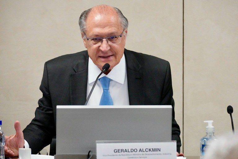 O vice-presidente Geraldo Alckmin, também ministro do Desenvolvimento