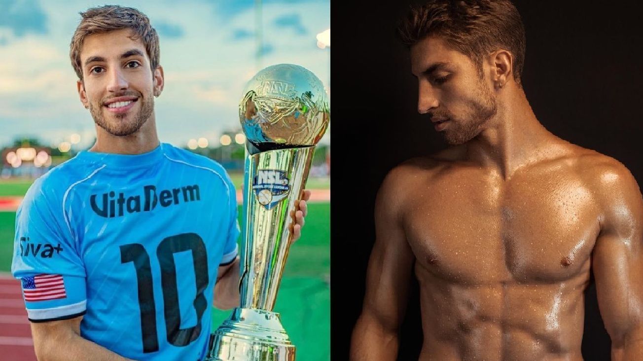 Além de jogador de futebol, Victor Hensel é modelo e ator de cinema