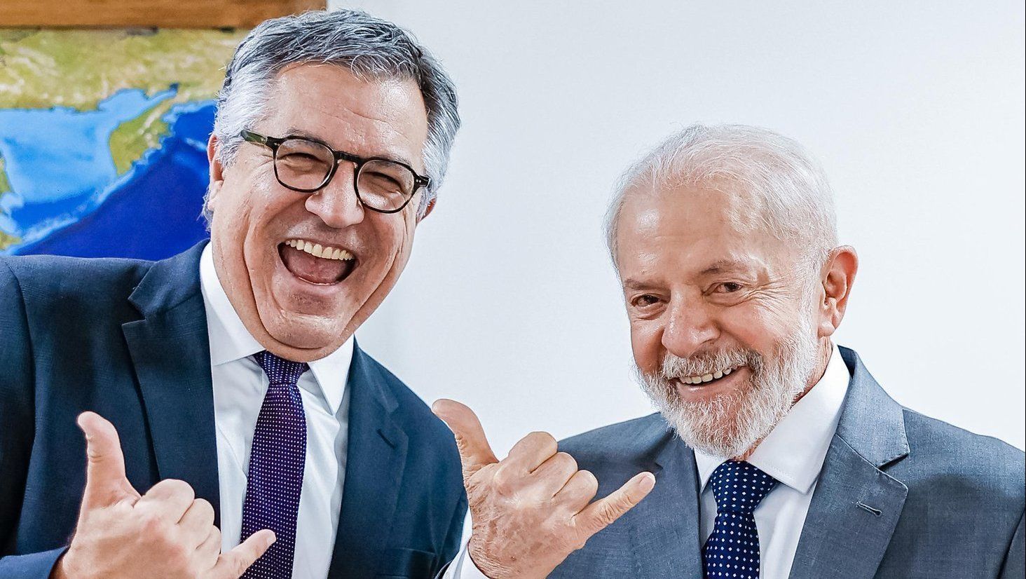 Alexandre Padilha e Luiz Inácio Lula da Silva