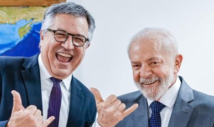 Alexandre Padilha e Luiz Inácio Lula da Silva