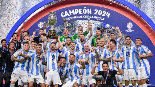 Argentina comemora a conquista da Copa América