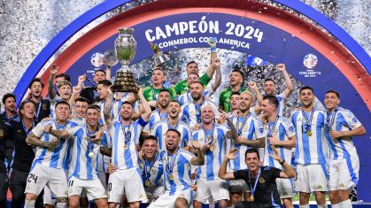 Argentina comemora a conquista da Copa América