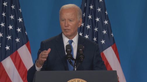 Presidente dos Estados Unidos, Joe Biden, em coletiva de imprensa