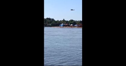 Aeronave sobrevoou o rio em baixa altitude antes de cair em Goiás