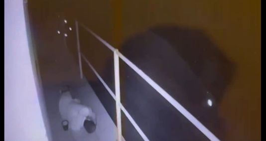Imagem mostra os últimos momentos do ator Thommy Schiavo, que morreu ao cair de uma sacada em Cuiabá (MT)