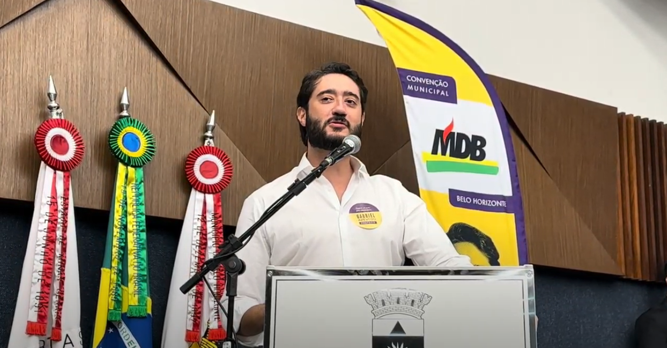Gabriel Azevedo (MDB) foi confirmado como candidato a prefeito de Belo Horizonte